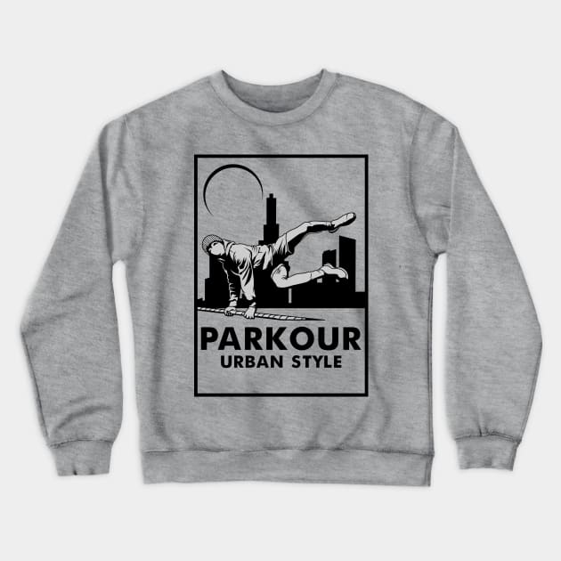 PARKOUR URBAN STYLE Crewneck Sweatshirt by beanbeardy